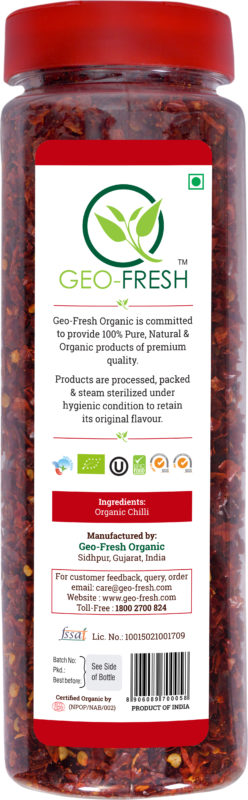 Geofresh Organic Chilli Flakes - 360g (1)