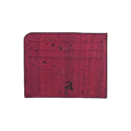 Arture cruelty-free ID Card Case_back Rio Maroon