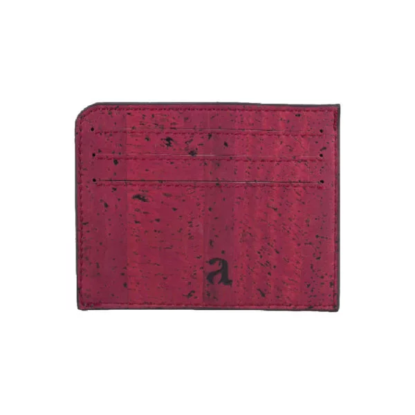 Arture cruelty-free ID Card Case_back Rio Maroon