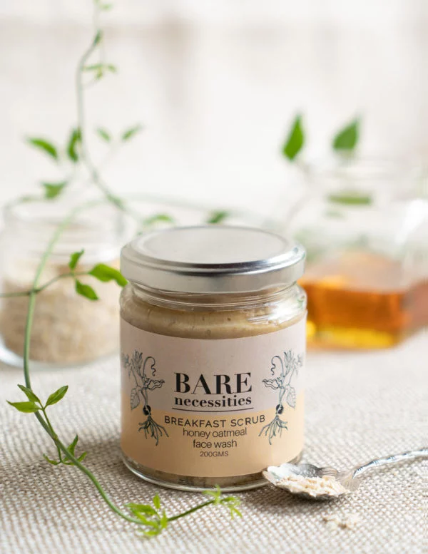 bare necessities BREAKFAST SCRUB _ HONEY OATMEAL FACE WASH