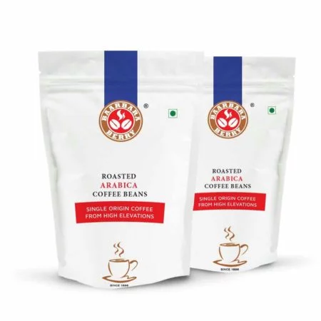 Baarbara Berry Roasted Arabica Coffee Beans - 500 gms (250 gms x 2)