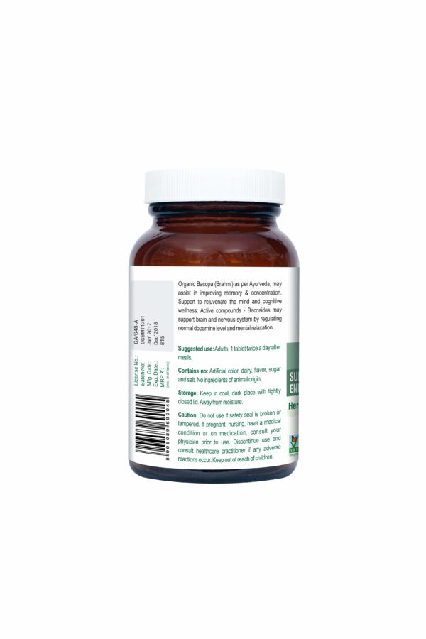 Geofresh Organic Bacopa Capsule Back