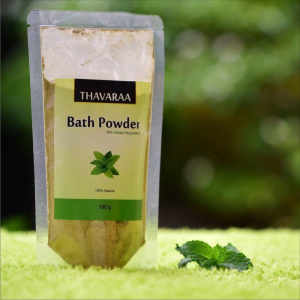 Bath powder mint