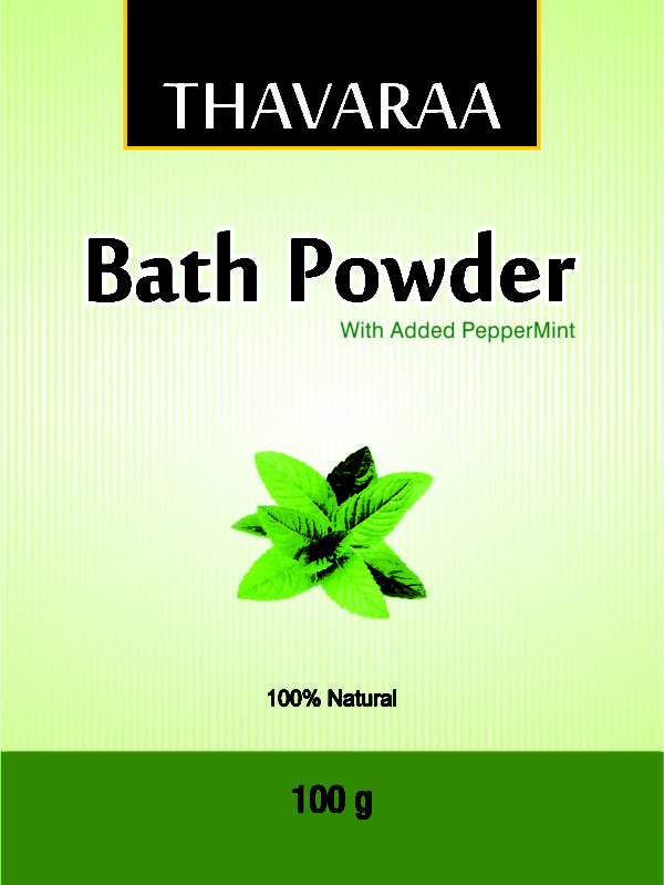 Bath powder mint front