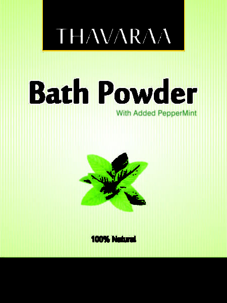 Bath powder mint front