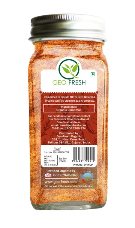geofresh Cinnamon Powder 50 g_Back