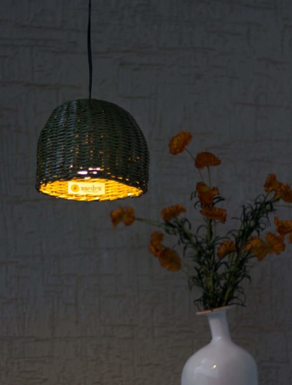 Green lampshade