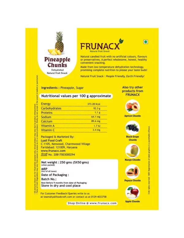 Frunacx pineapple back
