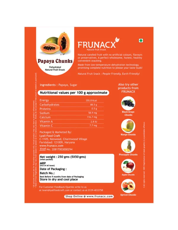 Frunacx papaya back