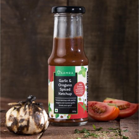 Aamra Garlic & Oregano Spiced Ketchup Main