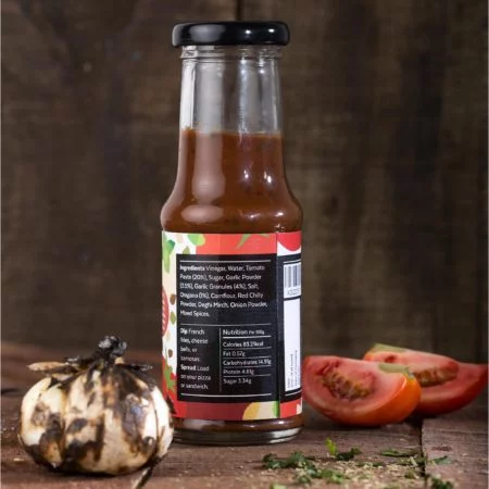 Aamra Garlic & Oregano Spiced Ketchup Back
