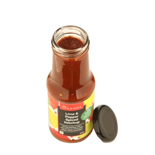 Aamra Lime & Pepper Spiced Ketchup Open