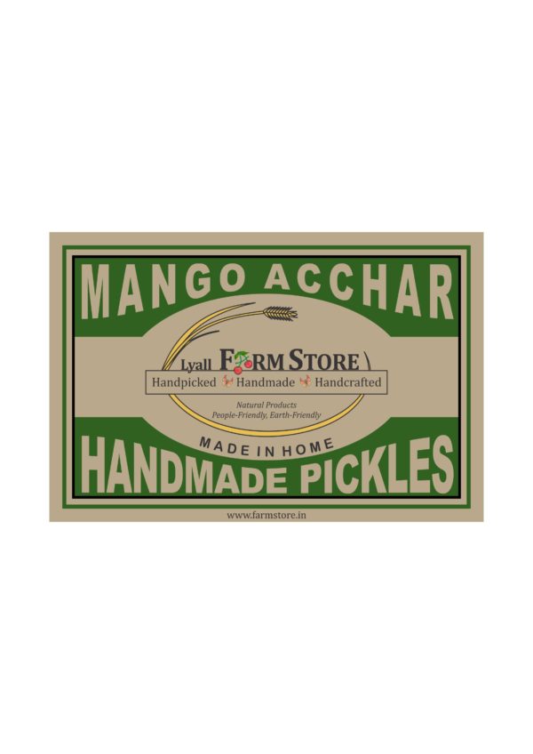 Mango pickle Lyalls label