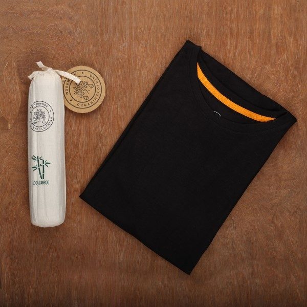 Woodwose Bamboo Fabric Tee - Black - Image 2