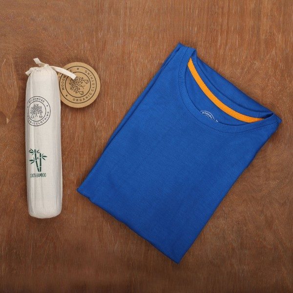 Woodwose Bamboo Fabric Tee - Royal Blue - Image 2
