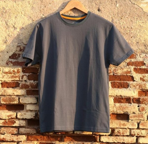 Woodwose Organic Cotton Tee - Blue Grey
