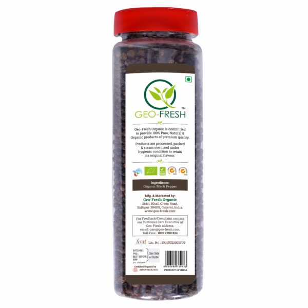 Geofresh Organic Black Pepper Back