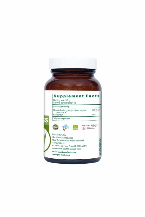 Geofresh Organic Barley Grass Tablet Supp