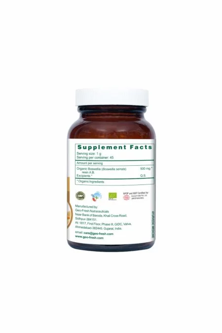 Geofresh Organic Boswellia Tablet Supplement