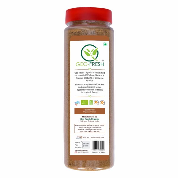 Organic Cumin Powder - 180g - Back