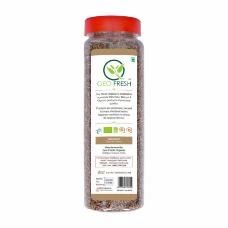 Organic Cumin Whole - 180g - Back