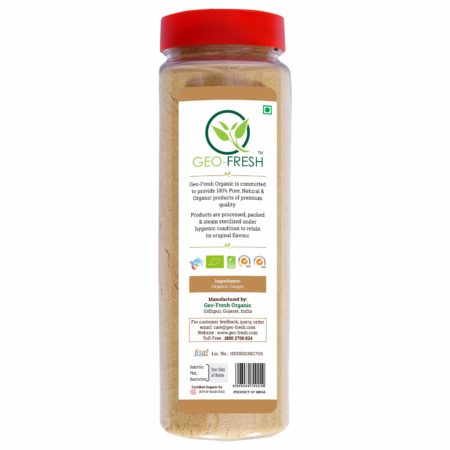 Organic Ginger Powder - 160g - Back