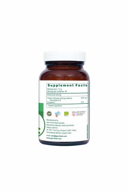 Geofresh Organic Moringa Tablet Supplement