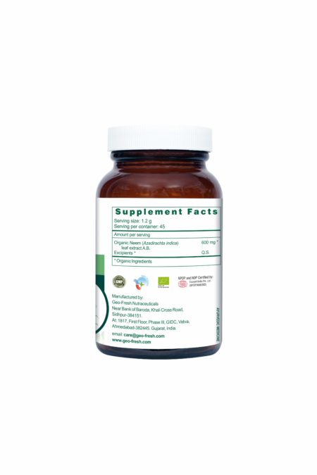 Geofresh Organic Neem Tablet Supplement