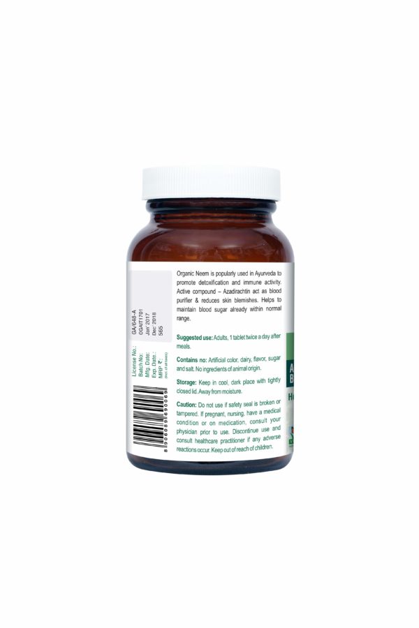 Geofresh Organic Neem Tablet Back