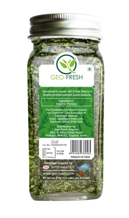 Geo-fresh Parsley 15 g_Back