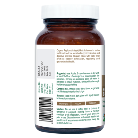 Geofresh Organic Psyllium Capsule Back