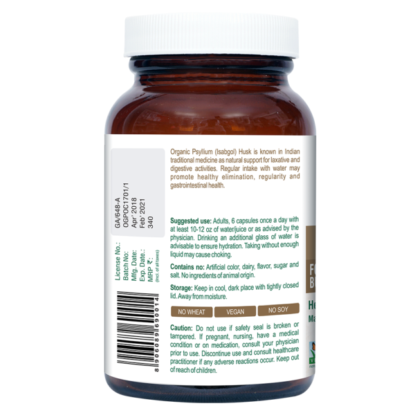 Geofresh Organic Psyllium Capsule Back