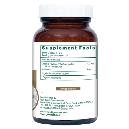 Geofresh Organic Psyllium Capsule Supplement