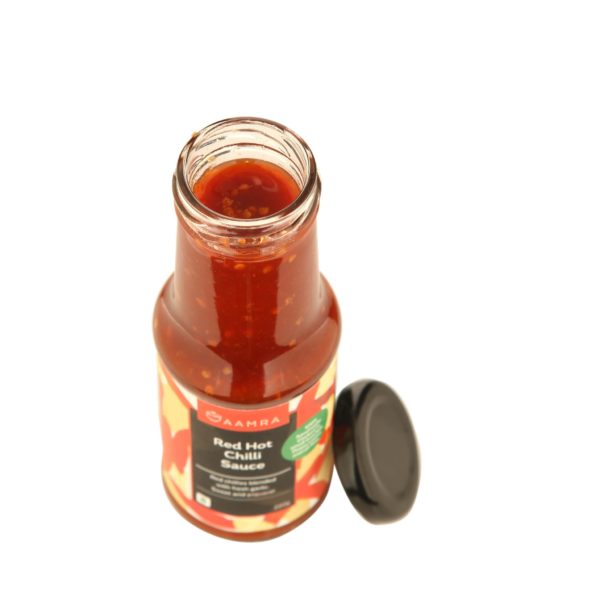 Aamra Red Hot Chilli Sauce Open