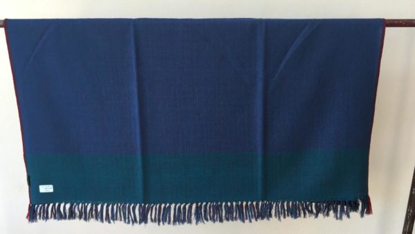 Shawl 3 deep blue