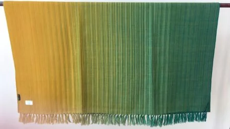 Shawl 5 green yellow