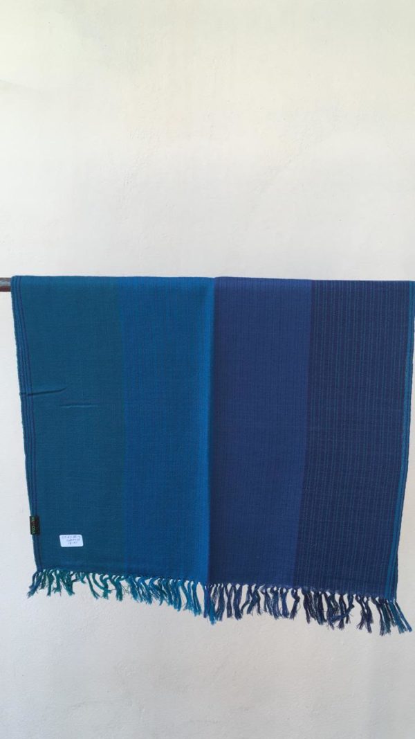 Blue Merino Wool Stole by Kilmora