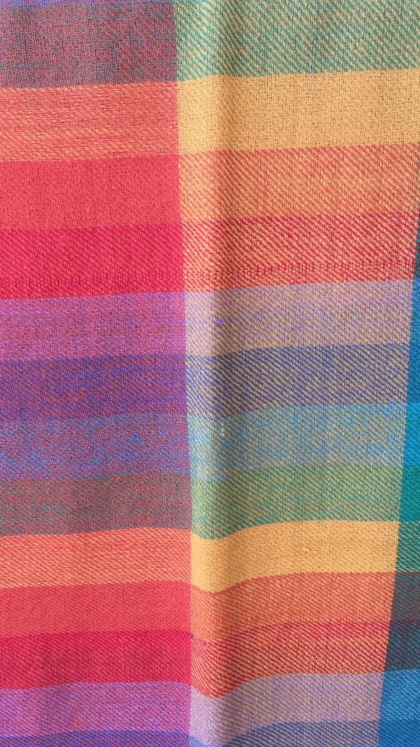 woollen Stole - colourful cu