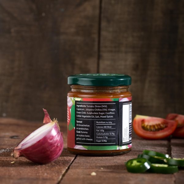 Aamra Tomato Onion Jalapeno Spread Back