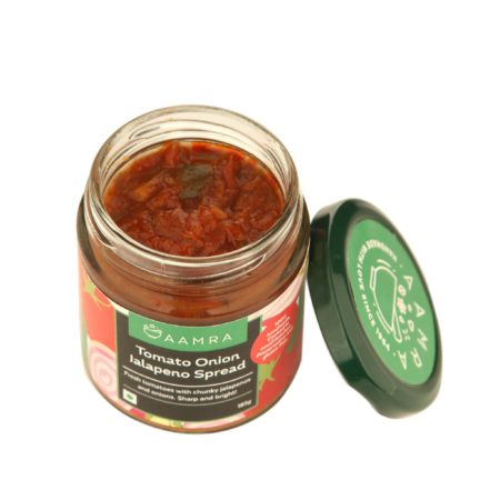 Aamra Tomato Onion Jalapeno Spread Open