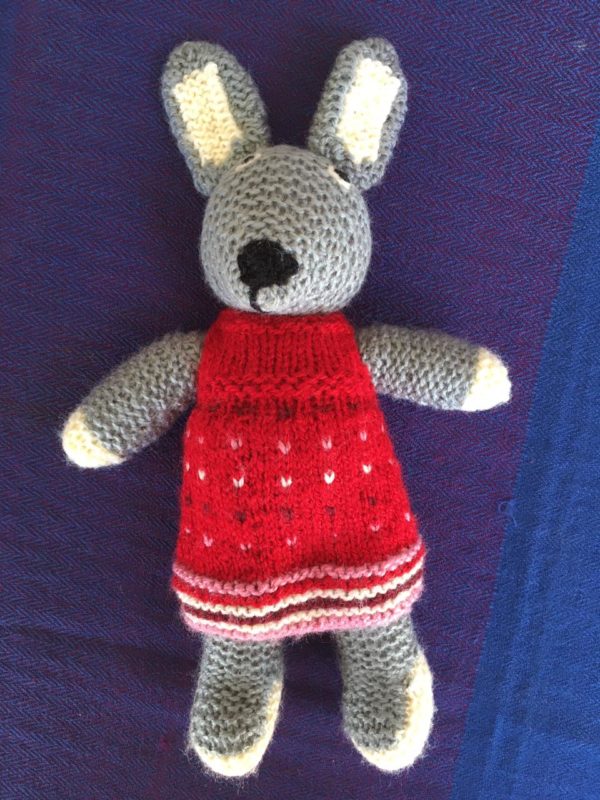 bunny wool toy