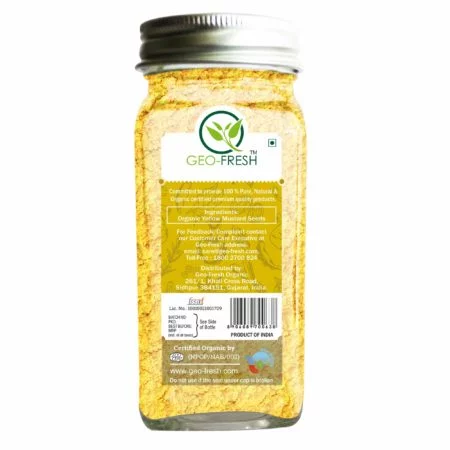Geo-Fresh Organic Yellow Mustard Powder Back