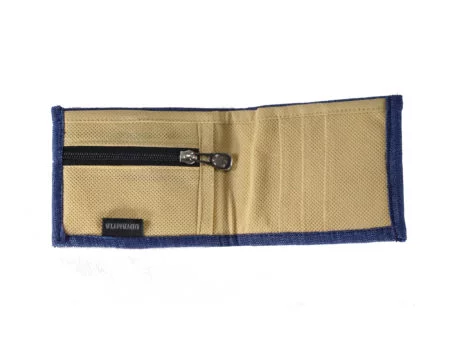 Handcrafted Fabric Men's Wallet - Denim Blue