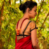 Vani Orange Banarasi Beaded Handmade Neckpiece