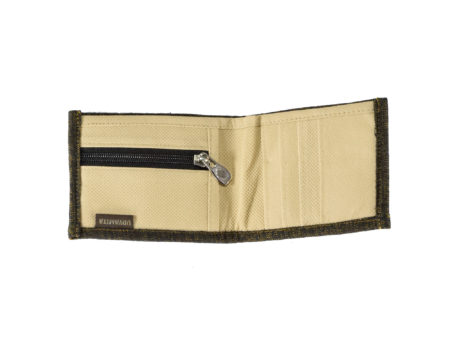 Handcrafted Fabric Men's Wallet - Denim Brown