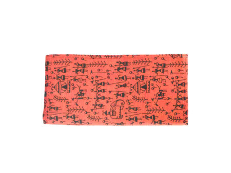 Fabric Passbook & Cheque book Folder (Orange)