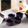 Dessert bowls purple