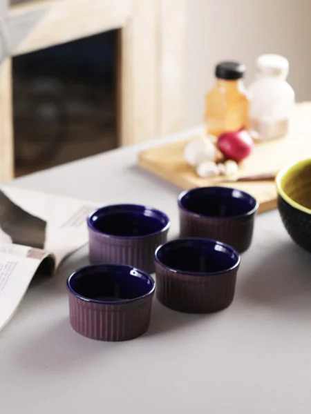 Dessert bowls purple