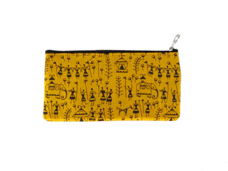 Handcrafted Fabric Pouch - Ochre Yellow