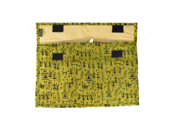 Fabric A4 Size File Folder (Olive Green)